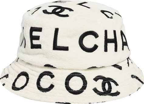 chanel bucket hat white.